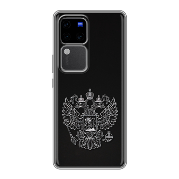 Силиконовый чехол на Vivo V30 Pro с принтом Герб России