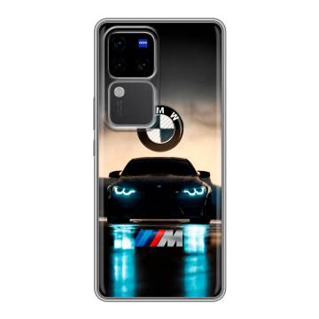 Силиконовый чехол на Vivo V30 Pro с принтом БМВ BMW Силиконовый чехол на Vivo V30 Pro с принтом БМВ BMW