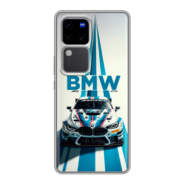 Силиконовый чехол на Vivo V30 Pro с принтом БМВ BMW