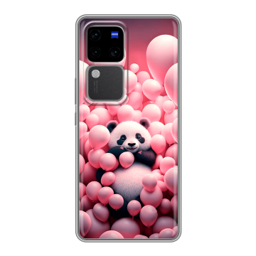 Силиконовый чехол на Vivo V30 Pro с принтом Панда Силиконовый чехол на Vivo V30 Pro с принтом Панда