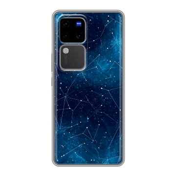 Силиконовый чехол на Vivo V30 Pro с принтом Космос звезды