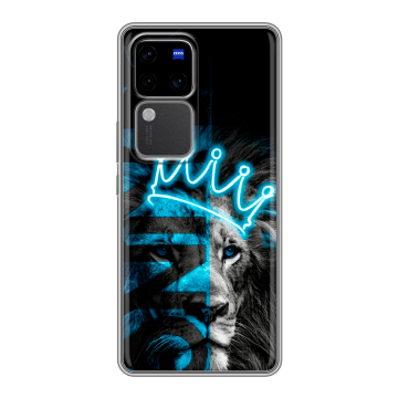 Силиконовый чехол на Vivo V30 Pro с принтом Король лев
