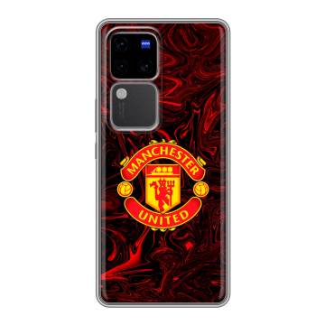 Силиконовый чехол на Vivo V30 Pro с принтом Manchester United