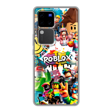 Силиконовый чехол на Vivo V30 Pro с принтом Roblox Роблокс Силиконовый чехол на Vivo V30 Pro с принтом Roblox Роблокс