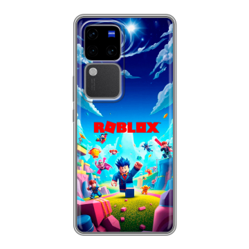 Силиконовый чехол на Vivo V30 Pro с принтом Roblox Роблокс Силиконовый чехол на Vivo V30 Pro с принтом Roblox Роблокс