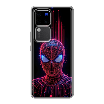 Силиконовый чехол на Vivo V30 Pro с принтом Spiderman Человек паук