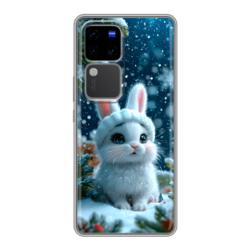 Силиконовый чехол на Vivo V30 Pro с принтом Новый год