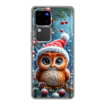 Силиконовый чехол на Vivo V30 Pro с принтом Новый год Силиконовый чехол на Vivo V30 Pro с принтом Новый год