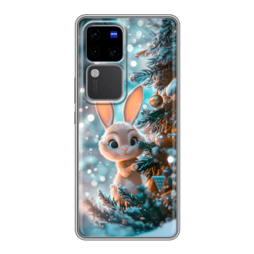 Силиконовый чехол на Vivo V30 Pro с принтом Новый год Силиконовый чехол на Vivo V30 Pro с принтом Новый год