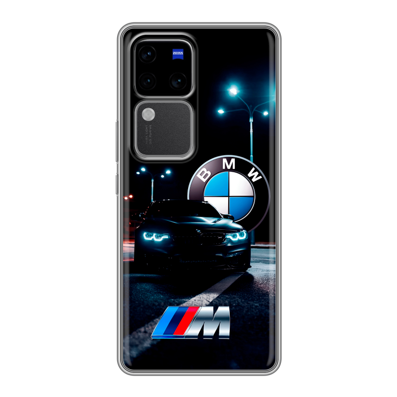 Силиконовый чехол на Vivo V30 Pro с принтом БМВ BMW Силиконовый чехол на Vivo V30 Pro с принтом БМВ BMW