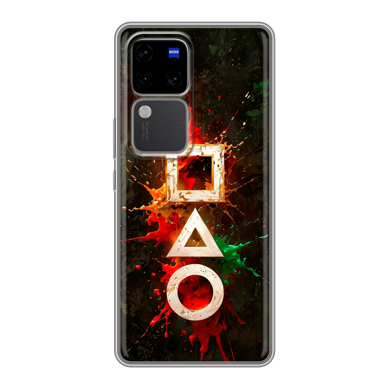 Силиконовый чехол на Vivo V30 Pro с принтом Squid Game Игра кальмара Силиконовый чехол на Vivo V30 Pro с принтом Squid Game Игра кальмара