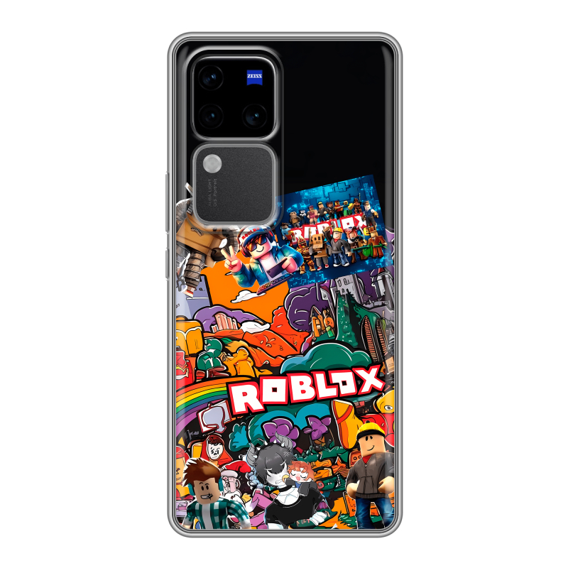 Силиконовый чехол на Vivo V30 Pro с принтом Roblox Роблокс Силиконовый чехол на Vivo V30 Pro с принтом Roblox Роблокс