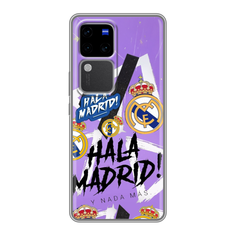 Силиконовый чехол на Vivo V30 Pro с принтом Real Madrid Реал Мадрид Силиконовый чехол на Vivo V30 Pro с принтом Real Madrid Реал Мадрид