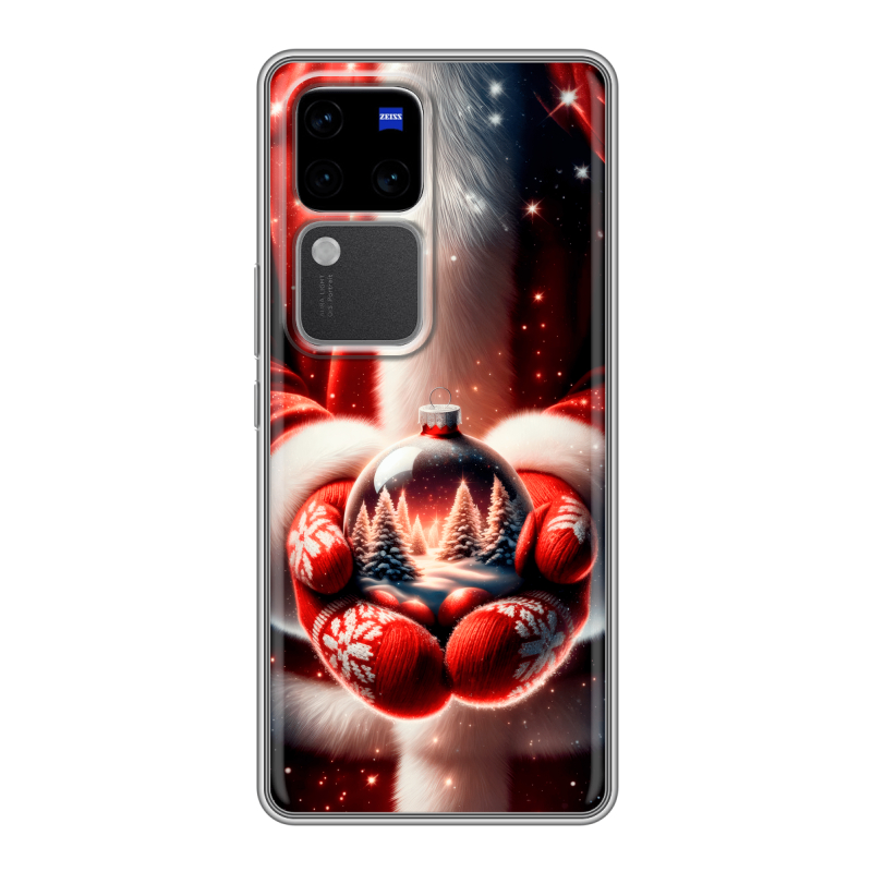 Силиконовый чехол на Vivo V30 Pro с принтом Новый год Силиконовый чехол на Vivo V30 Pro с принтом Новый год