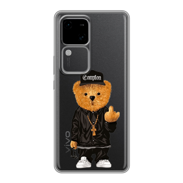 Силиконовый чехол на Vivo S18 с принтом Мишка Силиконовый чехол на Vivo S18 с принтом Мишка