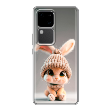 Силиконовый чехол на Vivo S18 с принтом Кролик Силиконовый чехол на Vivo S18 с принтом Кролик