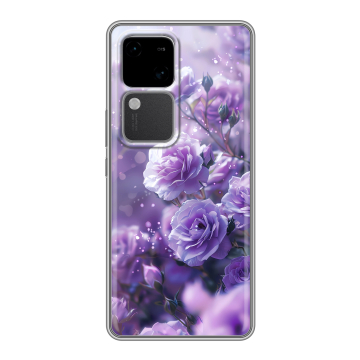 Силиконовый чехол на Vivo S18 с принтом Розы цветы