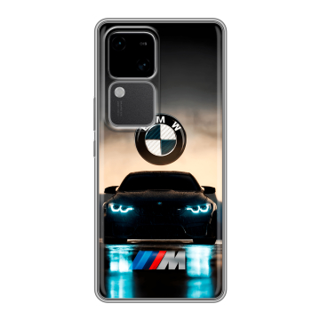 Силиконовый чехол на Vivo S18 с принтом БМВ BMW Силиконовый чехол на Vivo S18 с принтом БМВ BMW