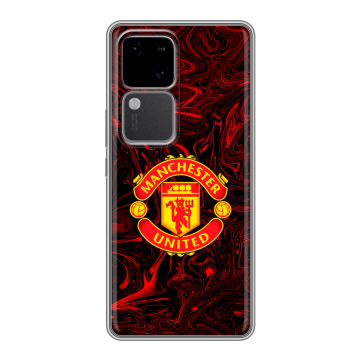 Силиконовый чехол на Vivo S18 с принтом Manchester United