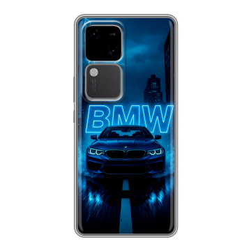 Силиконовый чехол на Vivo S18 с принтом BMW БМВ Силиконовый чехол на Vivo S18 с принтом BMW БМВ