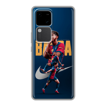 Силиконовый чехол на Vivo S18 с принтом Барселона Barca Yamal Силиконовый чехол на Vivo S18 с принтом Барселона Barca Yamal