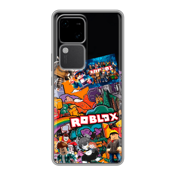 Силиконовый чехол на Vivo S18 с принтом Roblox Роблокс Силиконовый чехол на Vivo S18 с принтом Roblox Роблокс