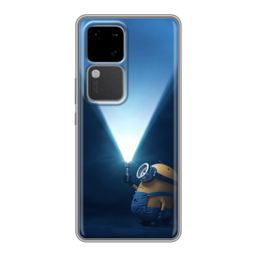 Силиконовый чехол на Vivo S18 с принтом Миньоны Силиконовый чехол на Vivo S18 с принтом Миньоны