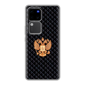 Силиконовый чехол на Vivo S18 Pro с принтом Герб России принт