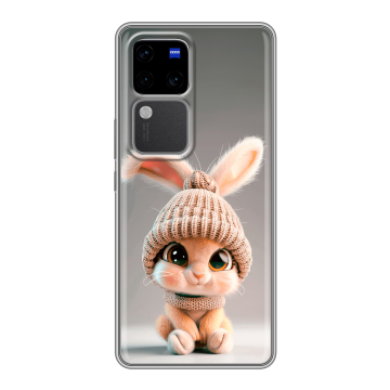 Силиконовый чехол на Vivo S18 Pro с принтом Кролик