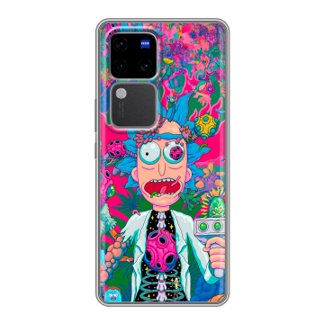 Силиконовый чехол на Vivo S18 Pro с принтом Рик и Морти Rick Morty Силиконовый чехол на Vivo S18 Pro с принтом Рик и Морти Rick Morty