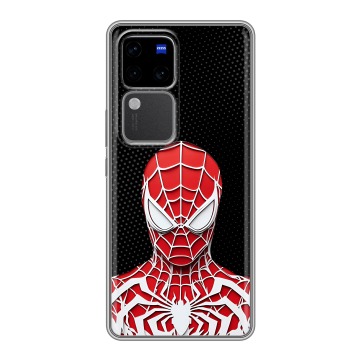 Силиконовый чехол на Vivo S18 Pro с принтом человек паук spiderman Силиконовый чехол на Vivo S18 Pro с принтом человек паук spiderman