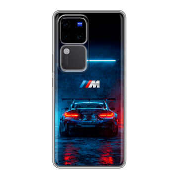Силиконовый чехол на Vivo S18 Pro с принтом BMW БМВ