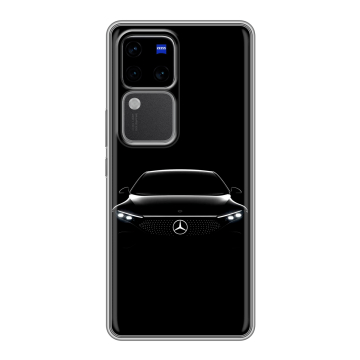 Силиконовый чехол на Vivo S18 Pro с принтом Mercedes Мерседес