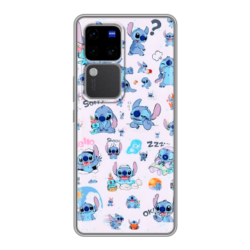 Силиконовый чехол на Vivo S18 Pro с принтом Лило и Стич Силиконовый чехол на Vivo S18 Pro с принтом Лило и Стич