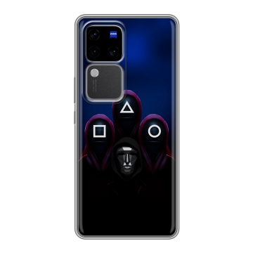 Силиконовый чехол на Vivo S18 Pro с принтом Игра Кальмара Силиконовый чехол на Vivo S18 Pro с принтом Игра Кальмара