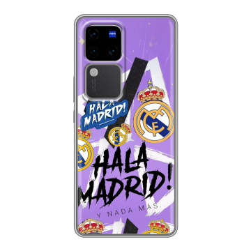 Силиконовый чехол на Vivo S18 Pro с принтом Real Madrid Реал Мадрид