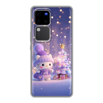 Силиконовый чехол на Vivo S18 Pro с принтом Новый год Силиконовый чехол на Vivo S18 Pro с принтом Новый год