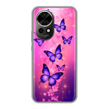 Силиконовый чехол на Huawei Nova 12 Pro с принтом Бабочки