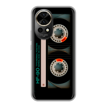 Силиконовый чехол на Huawei Nova 12 Pro с принтом Кассета