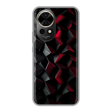 Силиконовый чехол на Huawei Nova 12 Pro с принтом Абстракция