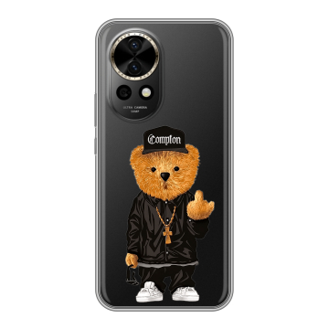 Силиконовый чехол на Huawei Nova 12 Pro с принтом Мишка Силиконовый чехол на Huawei Nova 12 Pro с принтом Мишка