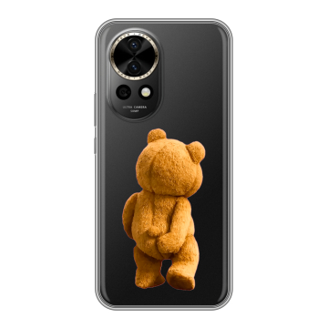 Силиконовый чехол на Huawei Nova 12 Pro с принтом Медведь