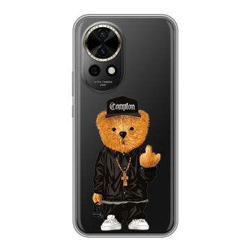 Силиконовый чехол на Huawei Nova 12 Pro с принтом Плюшевый медведь Силиконовый чехол на Huawei Nova 12 Pro с принтом Плюшевый медведь