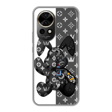 Силиконовый чехол на Huawei Nova 12 Pro с принтом Луи робот