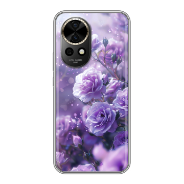 Силиконовый чехол на Huawei Nova 12 Pro с принтом Розы цветы