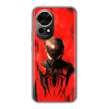 Силиконовый чехол на Huawei Nova 12 Pro с принтом человек паук spiderman