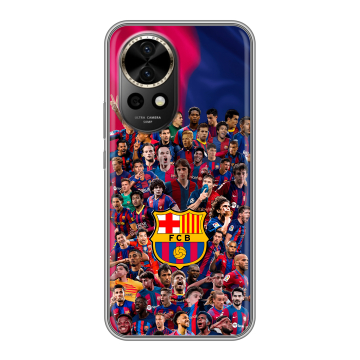 Силиконовый чехол на Huawei Nova 12 Pro с принтом Барселона Barcelona