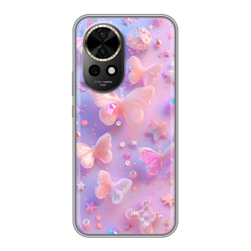 Силиконовый чехол на Huawei Nova 12 Pro с принтом Бабочки