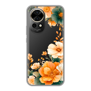 Силиконовый чехол на Huawei Nova 12 Pro с принтом Цветы принт