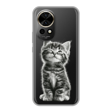 Силиконовый чехол на Huawei Nova 12 Pro с принтом Котенок Силиконовый чехол на Huawei Nova 12 Pro с принтом Котенок